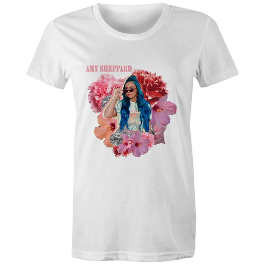 Amy Flower Ladies T-Shirt