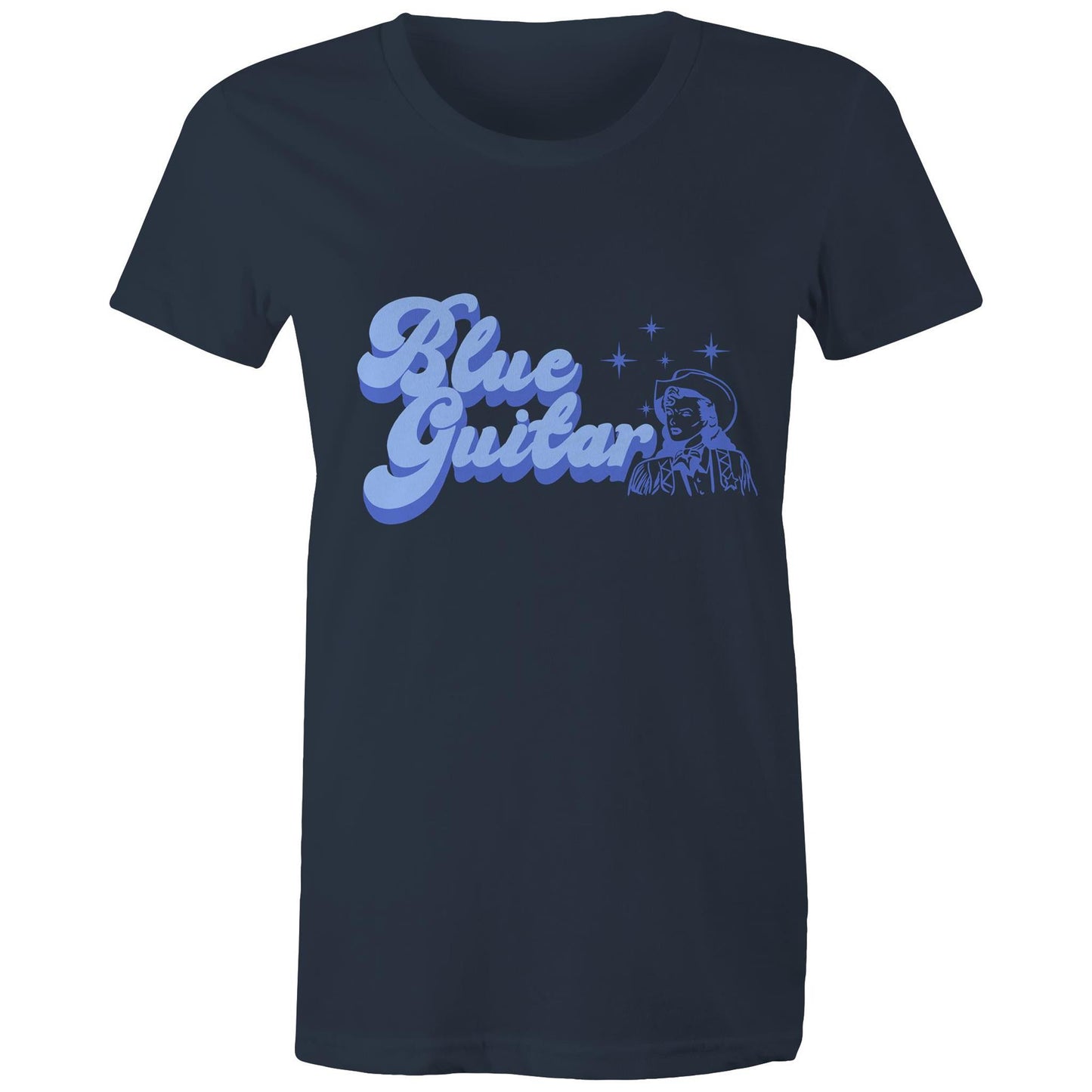 Blue Guitar Ladies T-Shirt