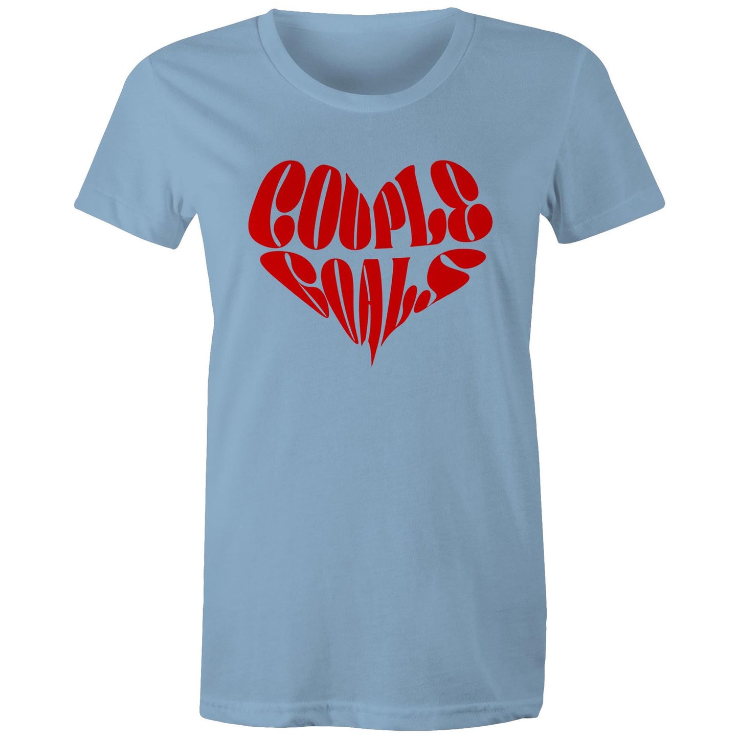 Couple Goals Heart Ladies T-Shirt