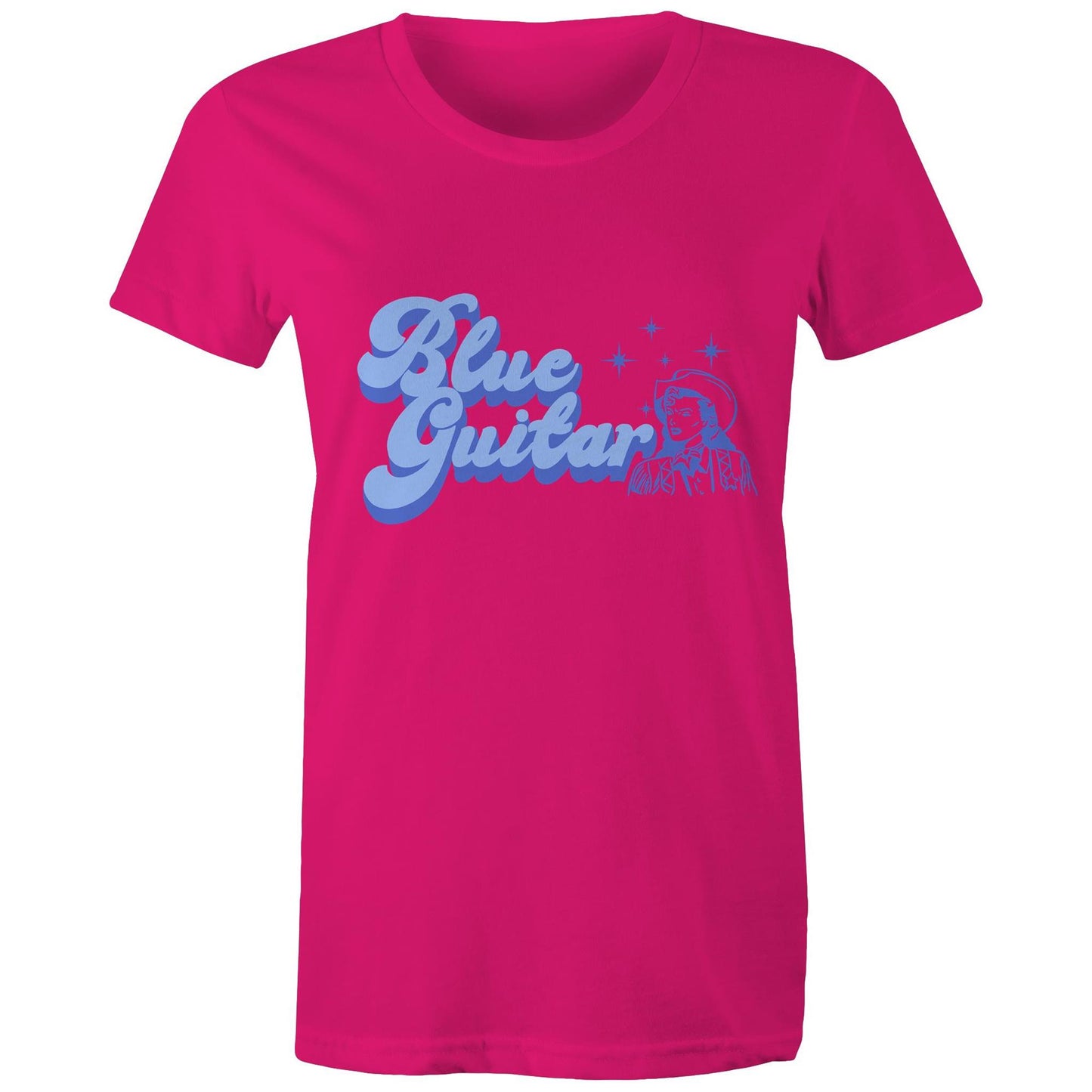 Blue Guitar Ladies T-Shirt