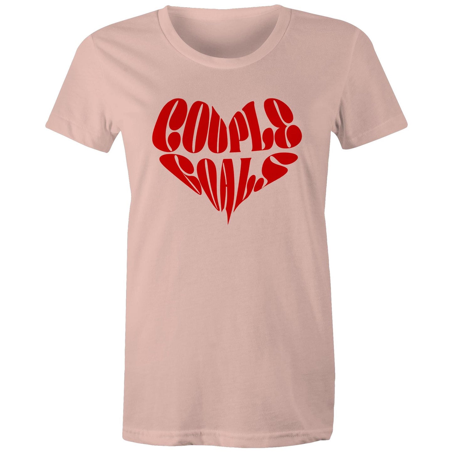 Couple Goals Heart Ladies T-Shirt