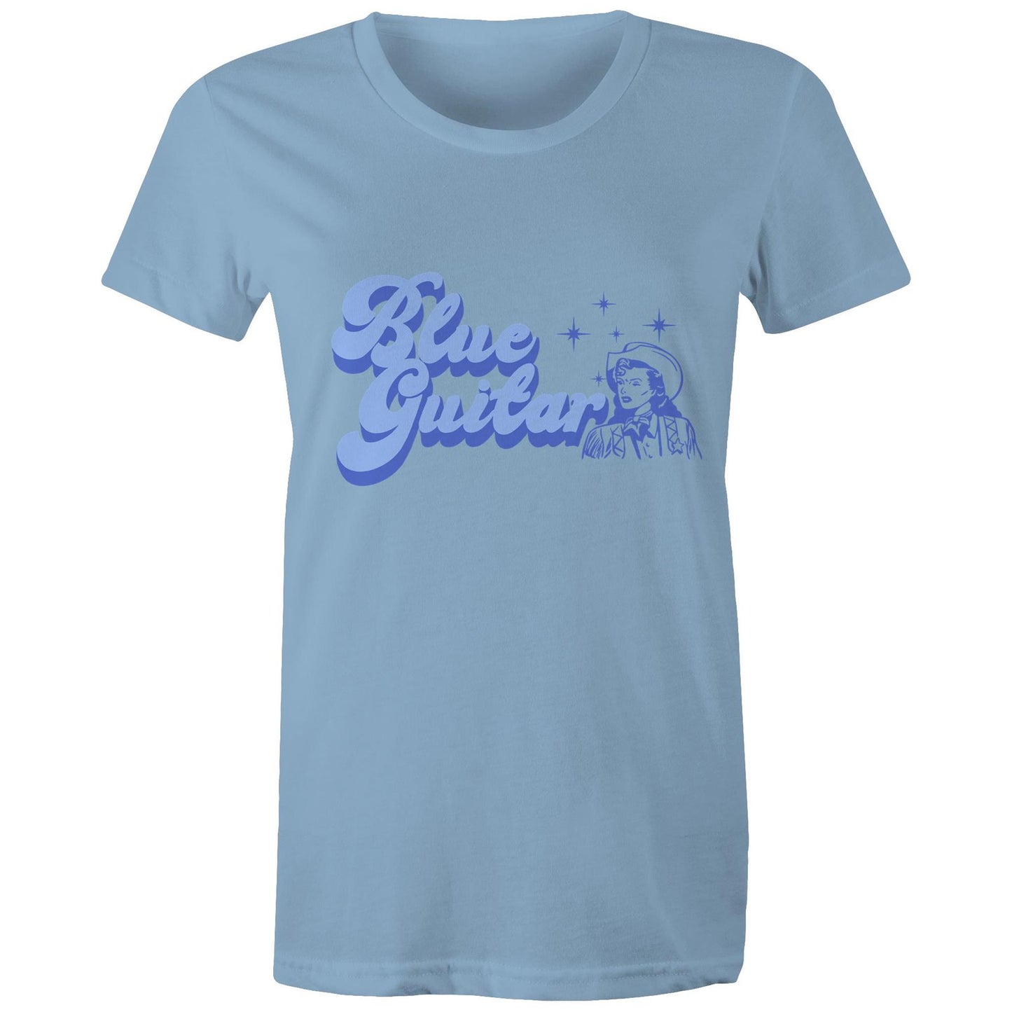 Blue Guitar Ladies T-Shirt