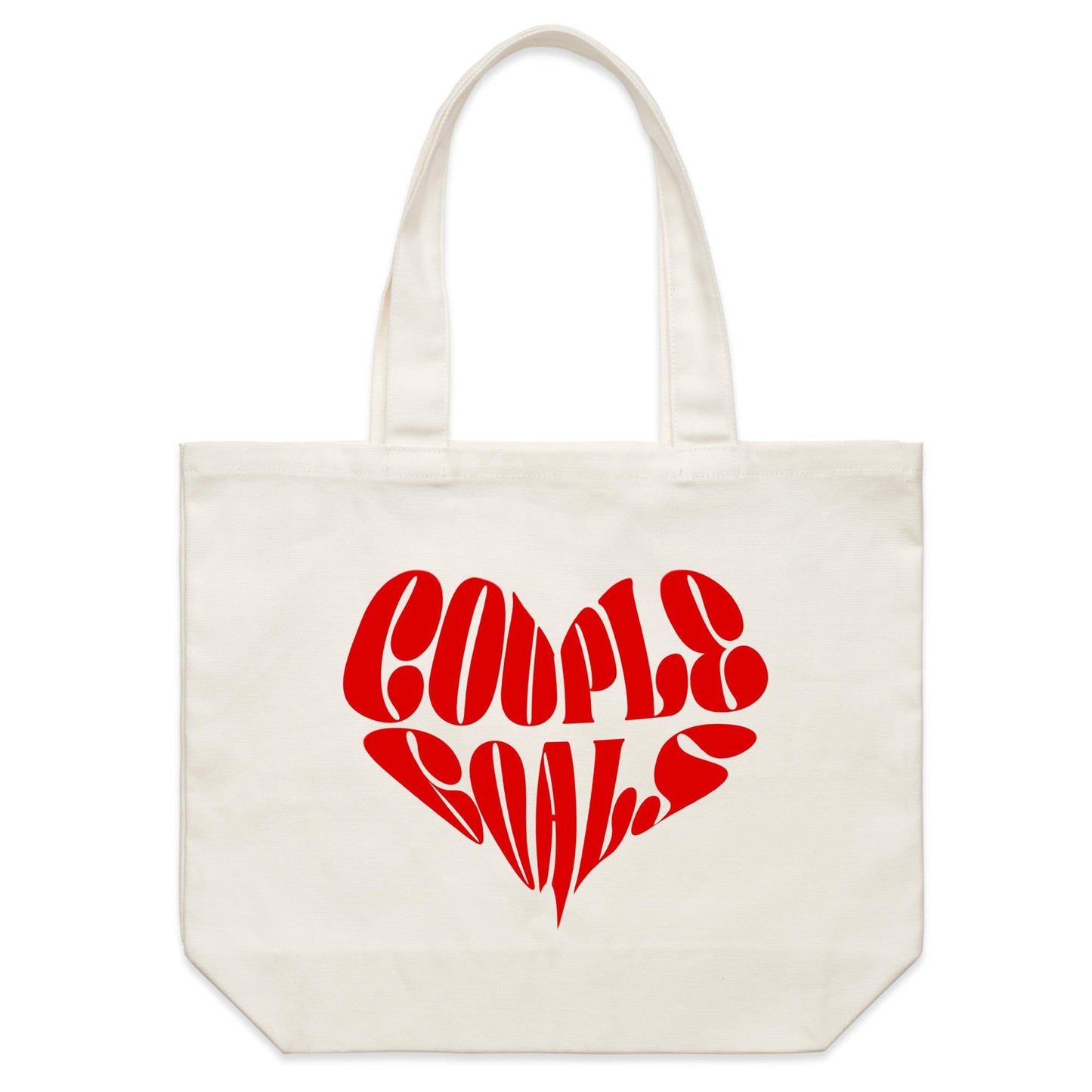 Couple Goals Heart Canvas Tote Bag
