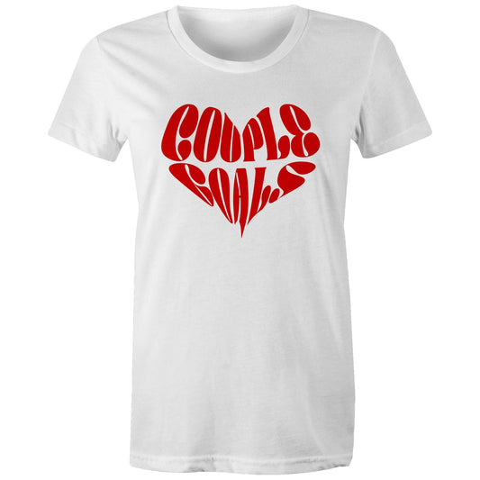 Couple Goals Heart Ladies T-Shirt