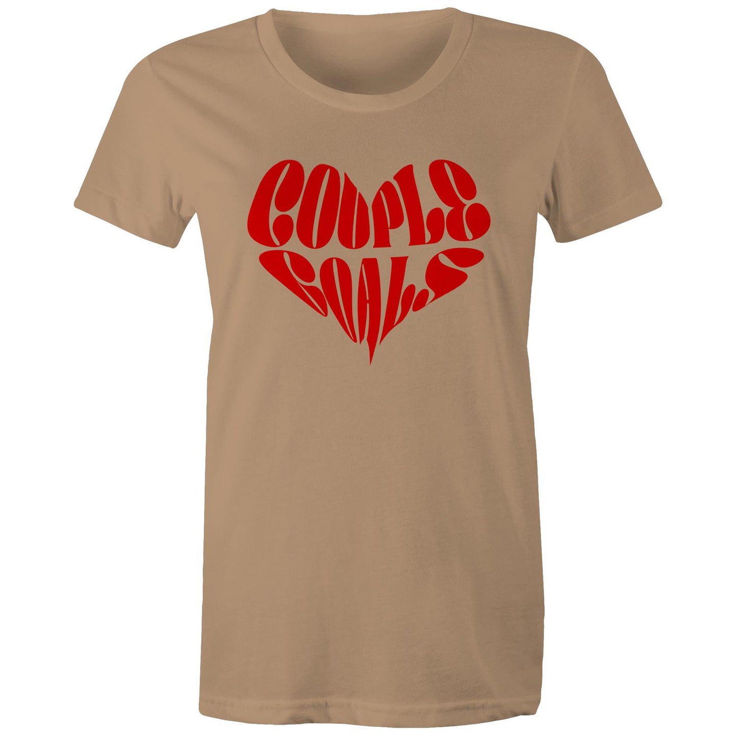 Couple Goals Heart Ladies T-Shirt