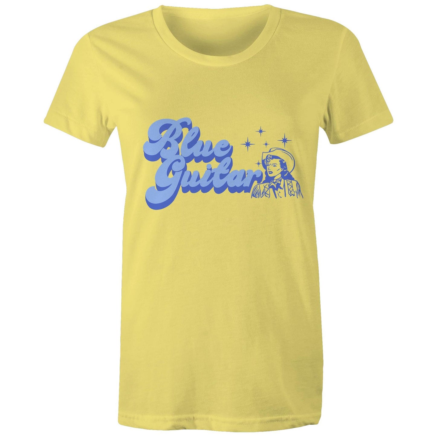 Blue Guitar Ladies T-Shirt