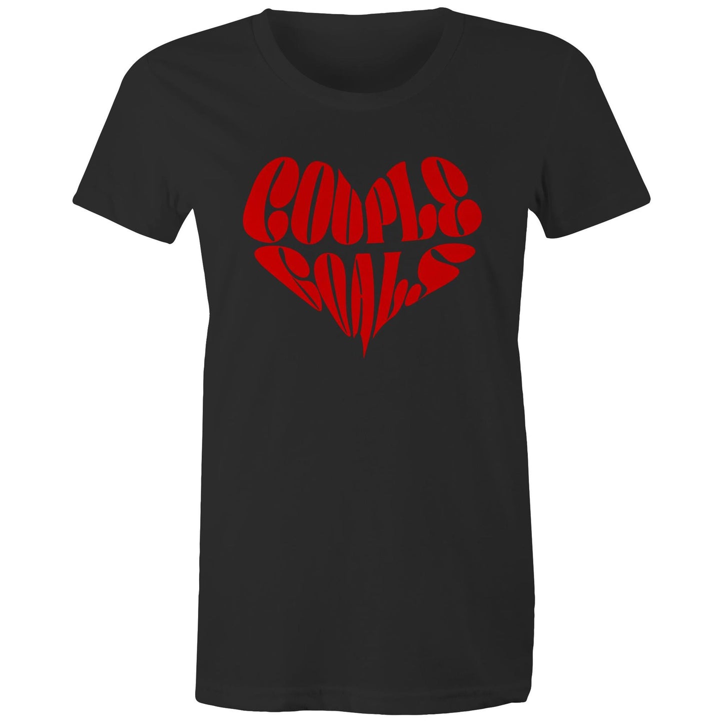 Couple Goals Heart Ladies T-Shirt