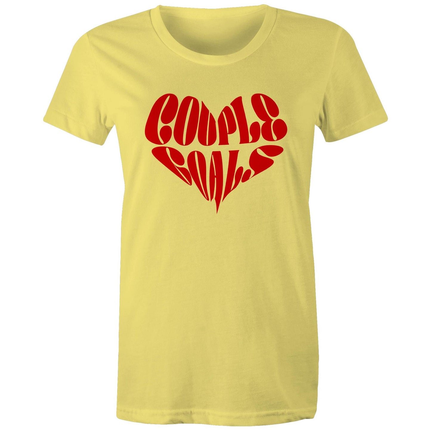Couple Goals Heart Ladies T-Shirt