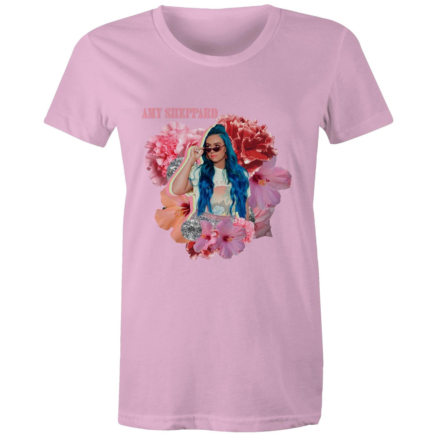 Amy Flower Ladies T-Shirt