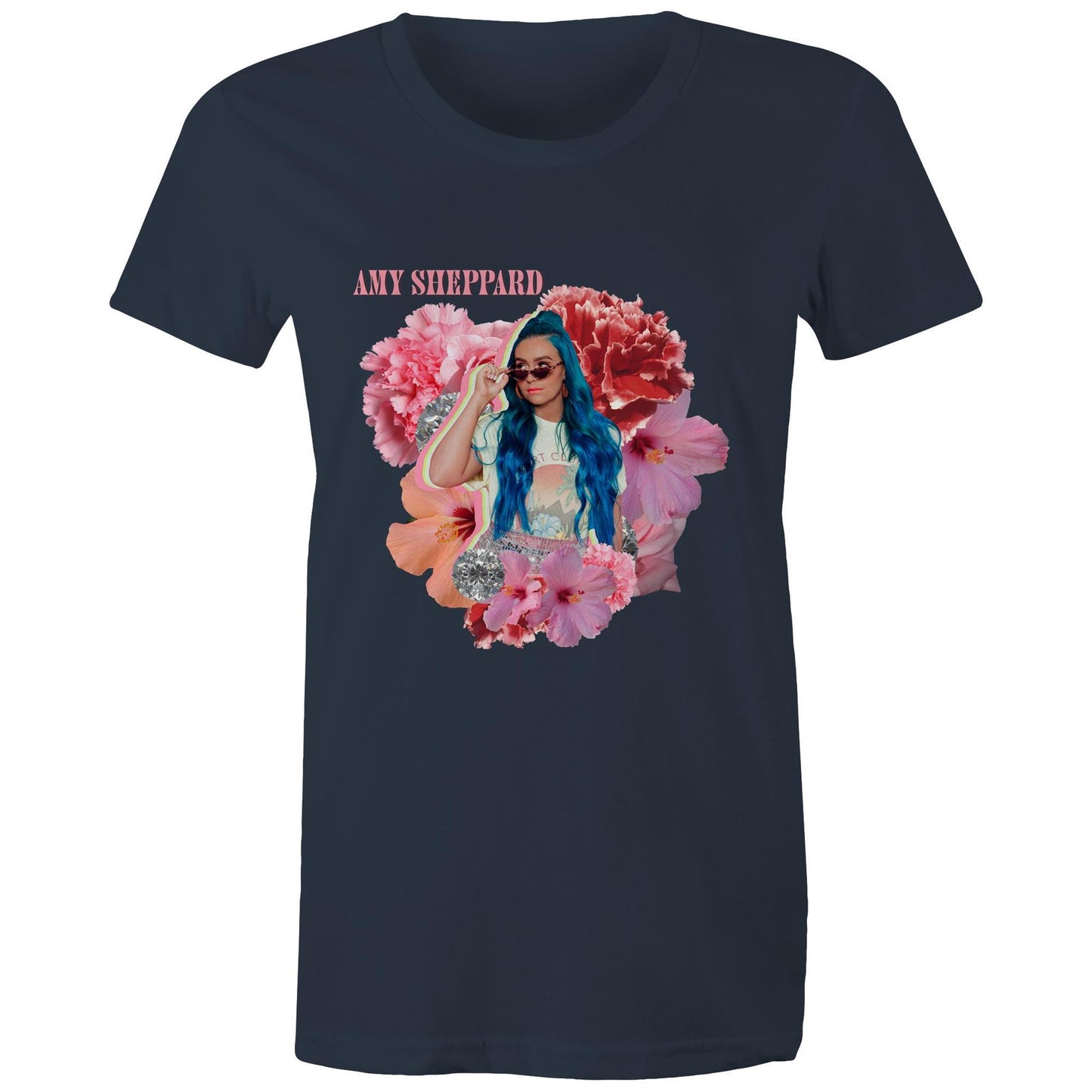 Amy Flower Ladies T-Shirt